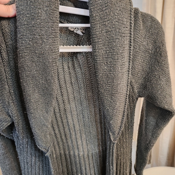 Hannah Charcoal Cowl Neck Sweater - Picture 6 of 7